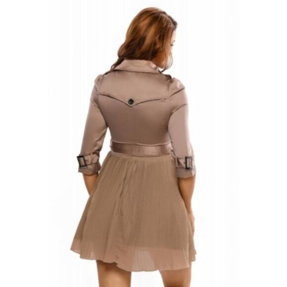 New British Style Pleated Lady Dress - Picture 2 of 7